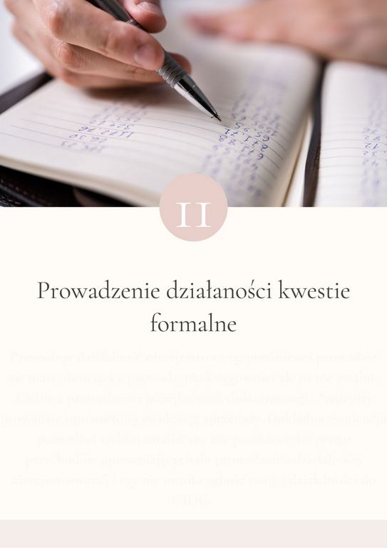 e-book kwestie formalne działalność nierejestrowana